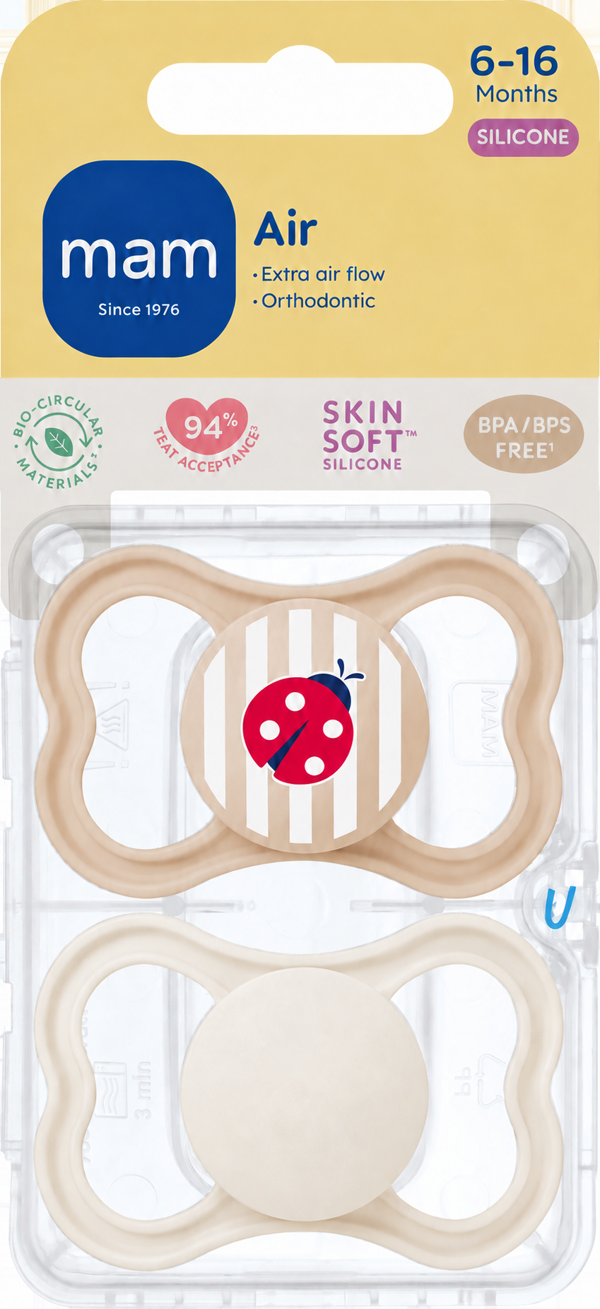 MAM Air 6-16m Sil Garden Party Neutral 2 st