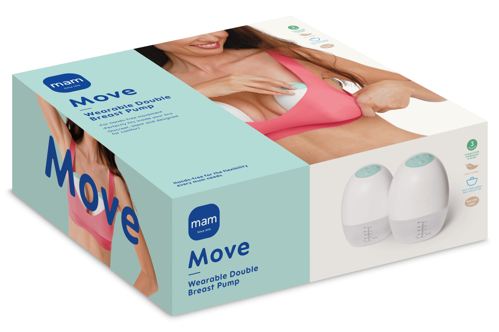 MAM Move Wearable Double Breast Pump 2 st