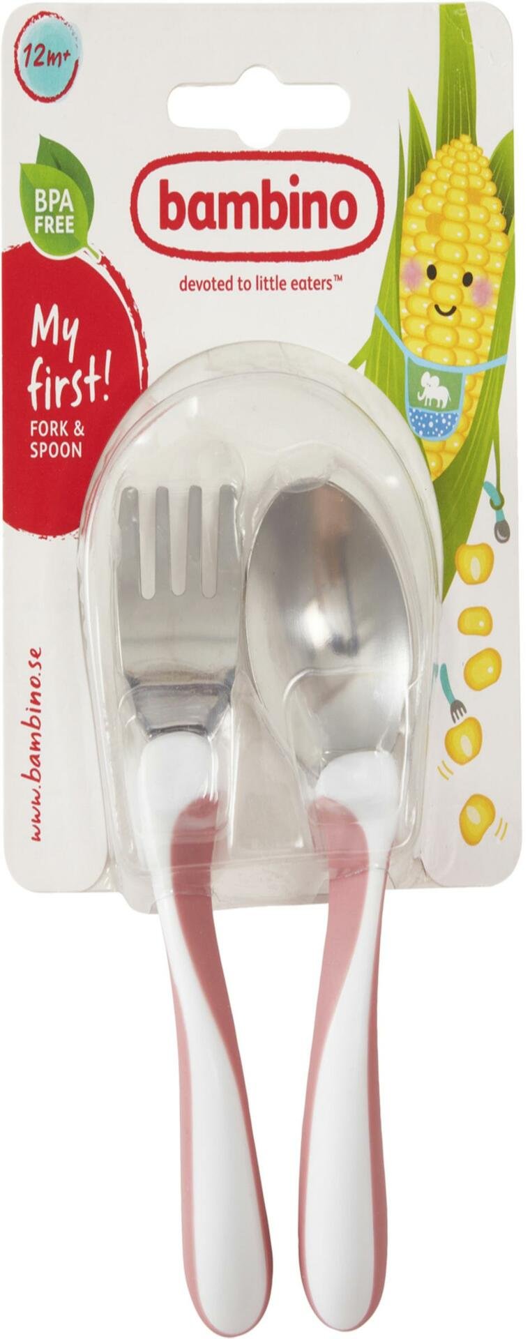 Bambino My first! FORK & SPOON cerise
