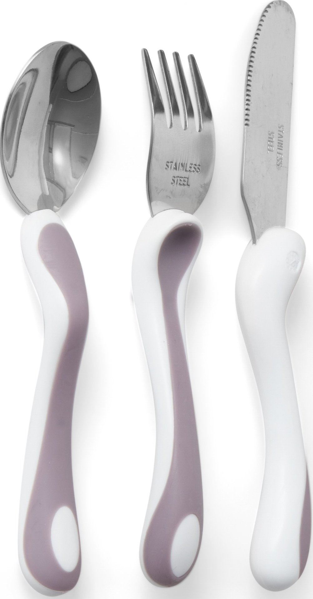 Bambino Eat like a pro! Gaffel, kniv & sked Lila