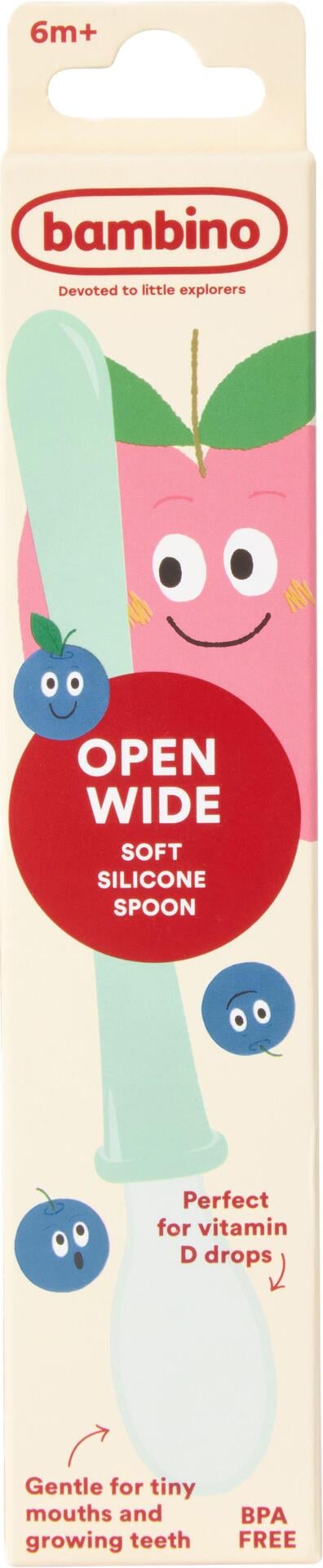 Bambino Open Wide Soft Silicone Spoon 1 st