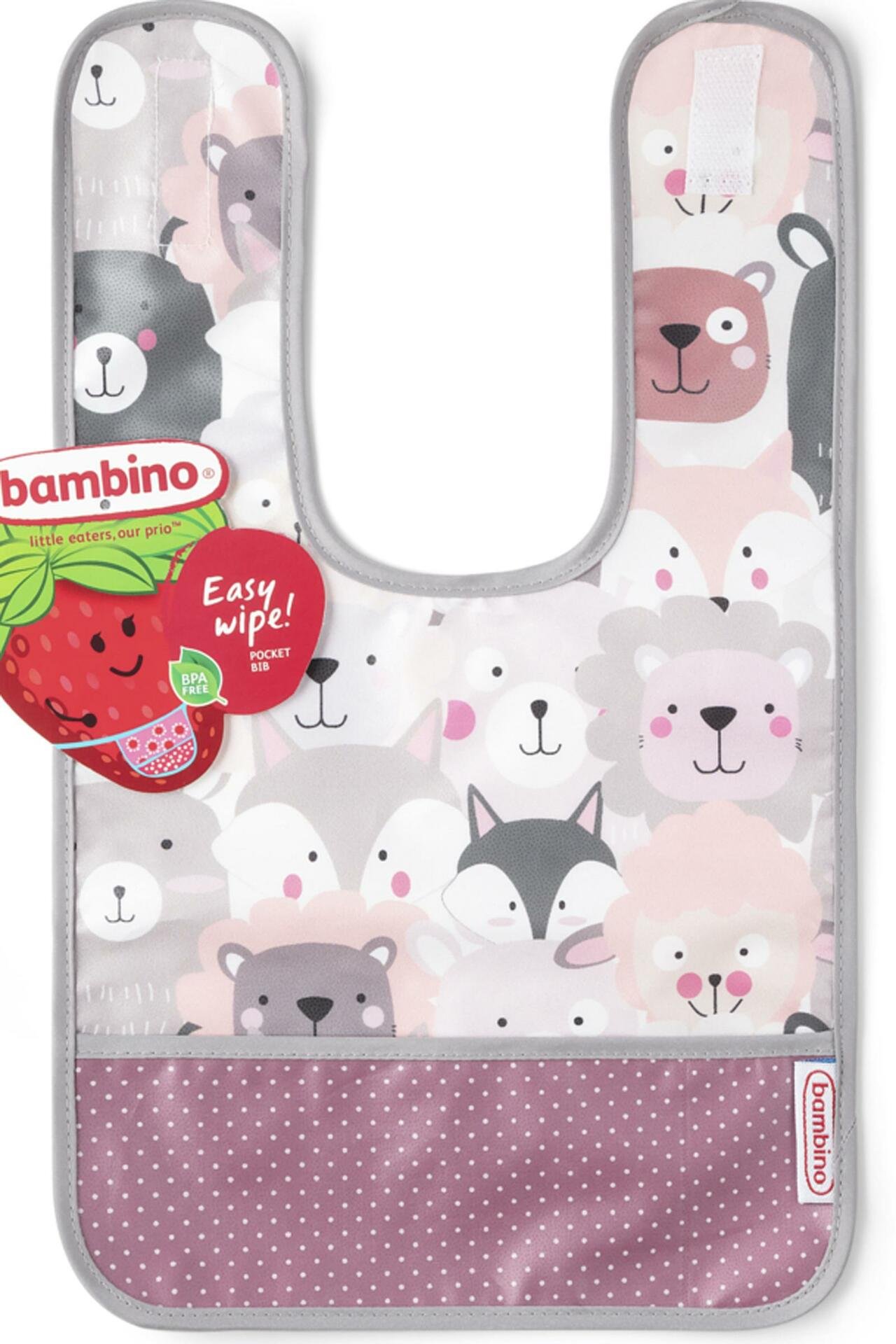 Bambino Easy wipe Bib Djungle 1 st