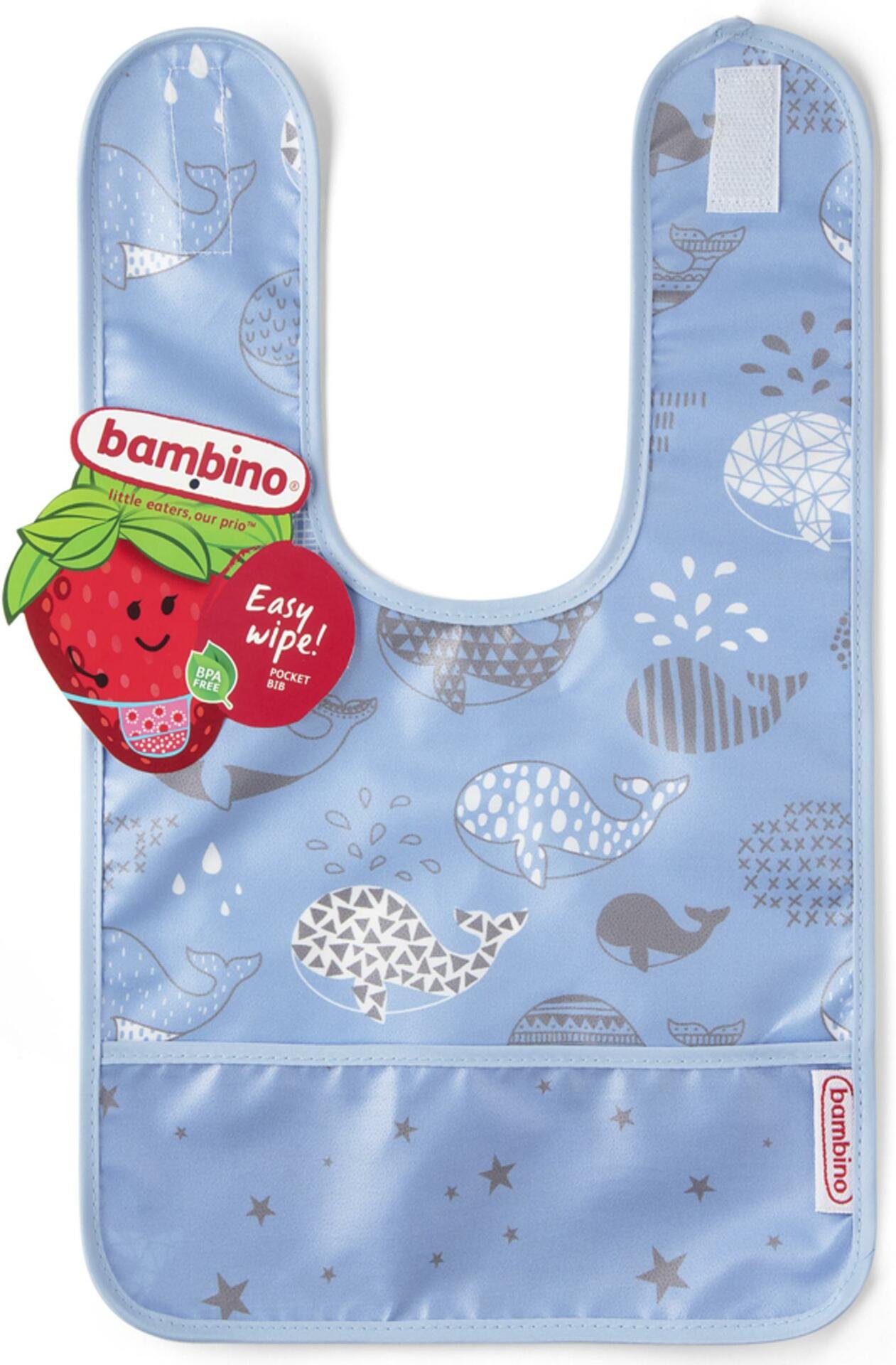 Bambino Easy wipe Bib Blue 1 st