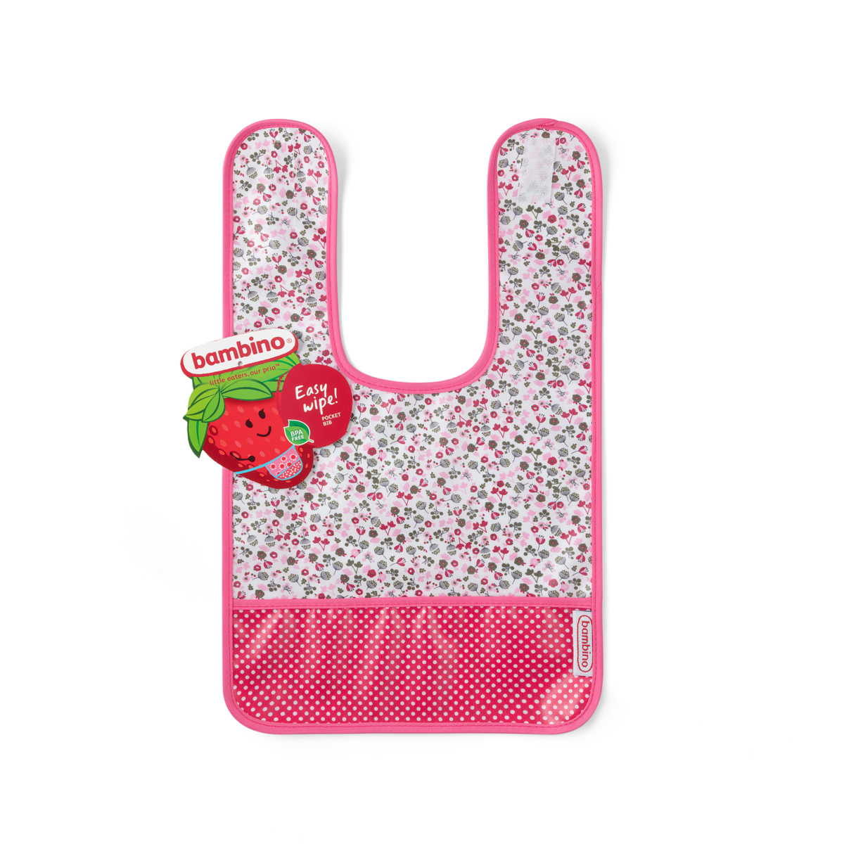 Bambino Easy wipe Bib Cherry 1 st