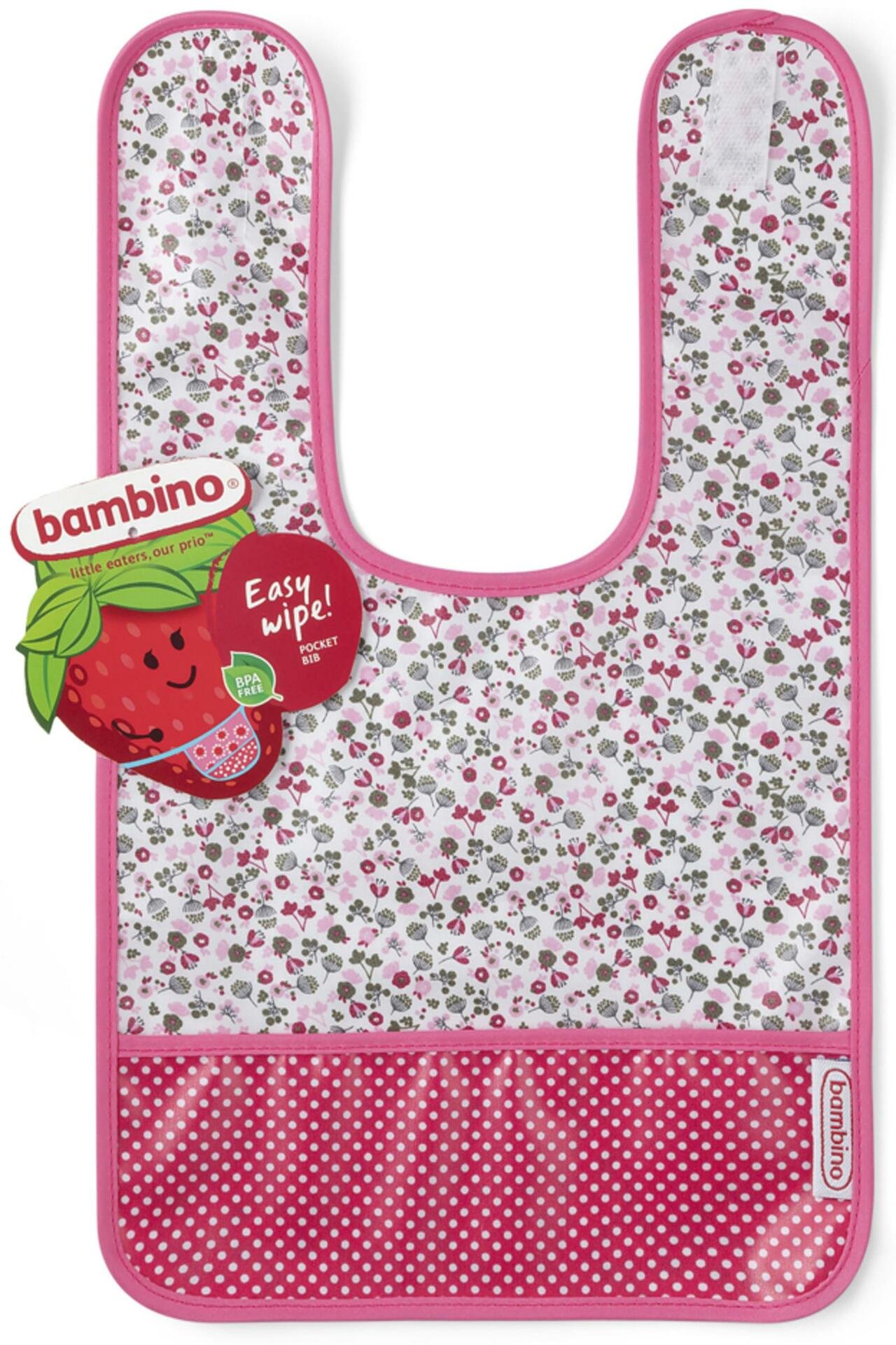 Bambino Easy wipe Bib Cherry 1 st