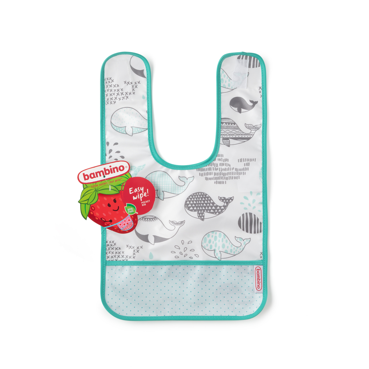 Bambino Easy wipe Bib Mint 1 st