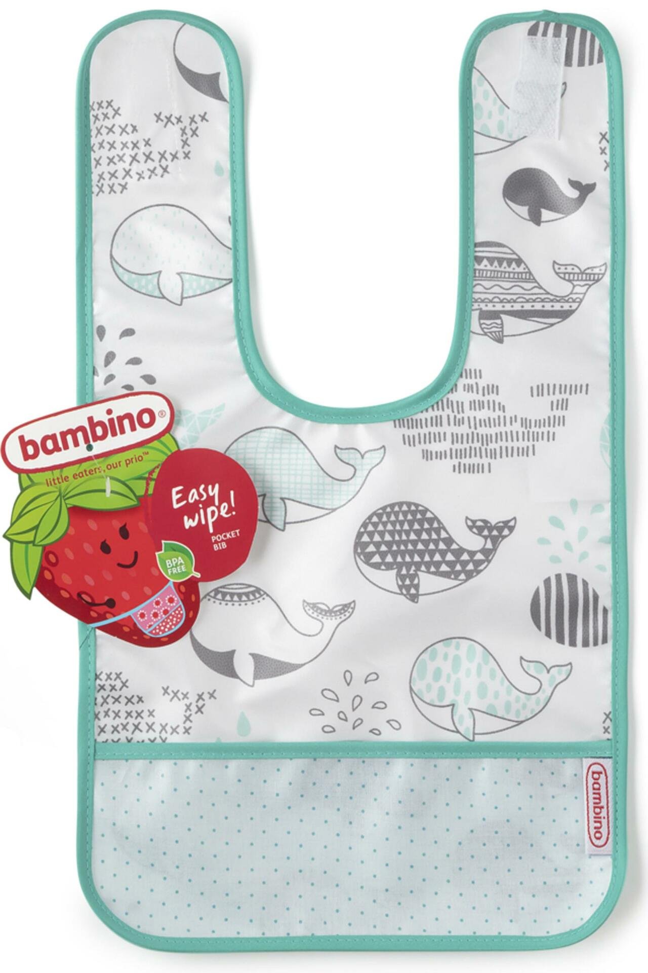Bambino Easy wipe Bib Mint 1 st