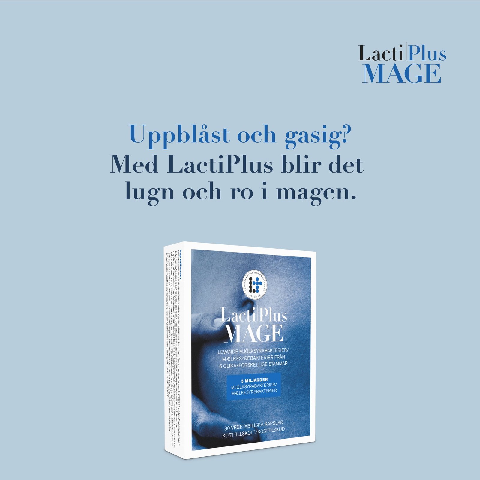 LactiPlus Mage 30 kapslar