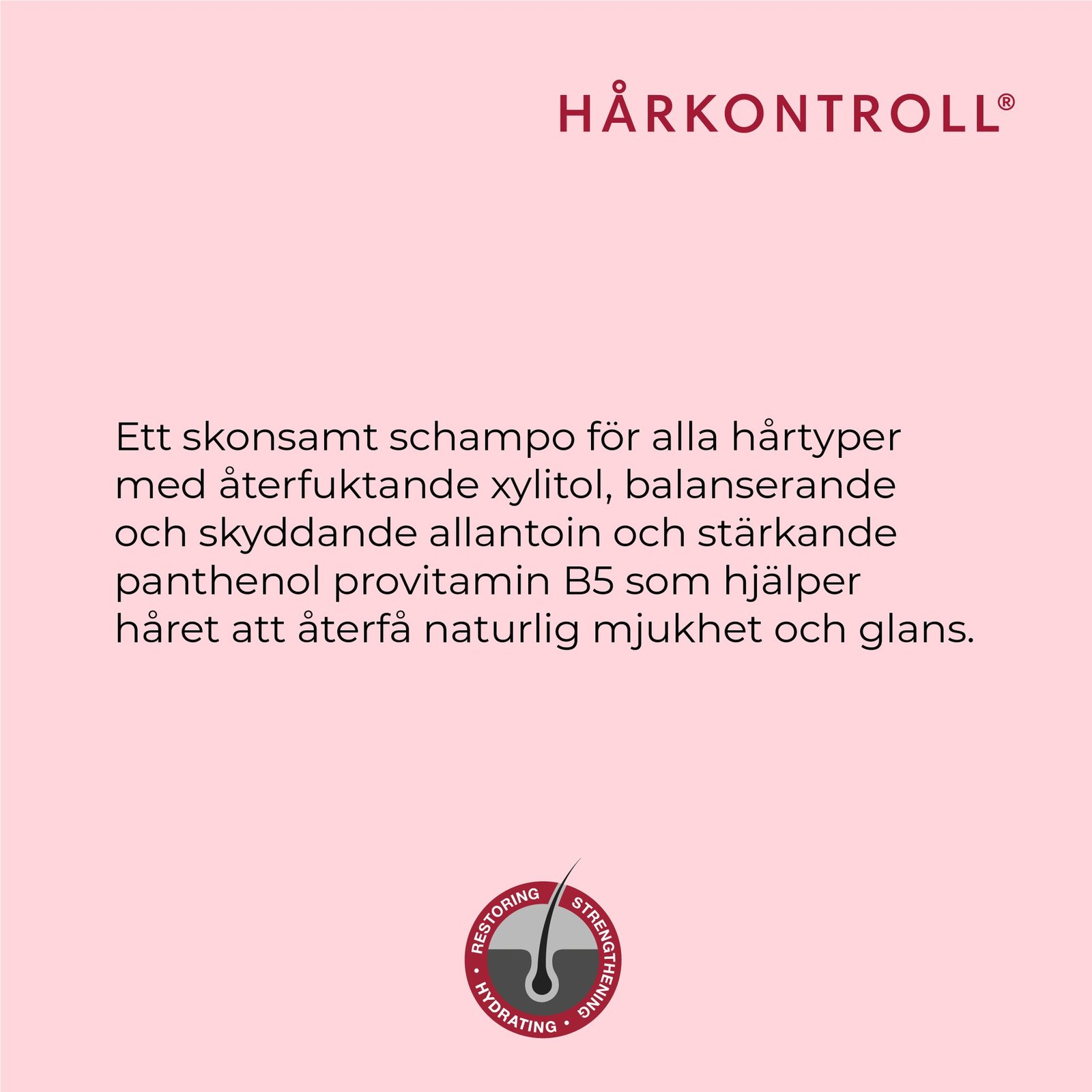 Hårkontroll Hydrating & Restoring Shampoo 200 ml