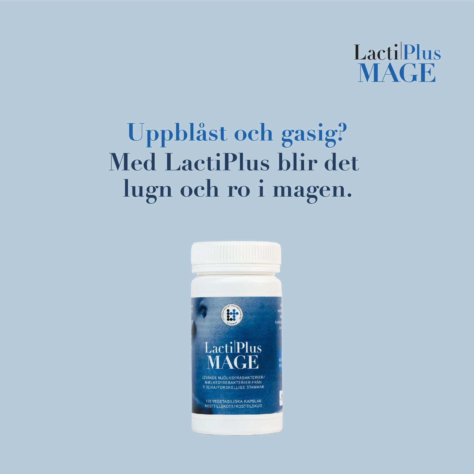 LactiPlus Mage 120 kapslar