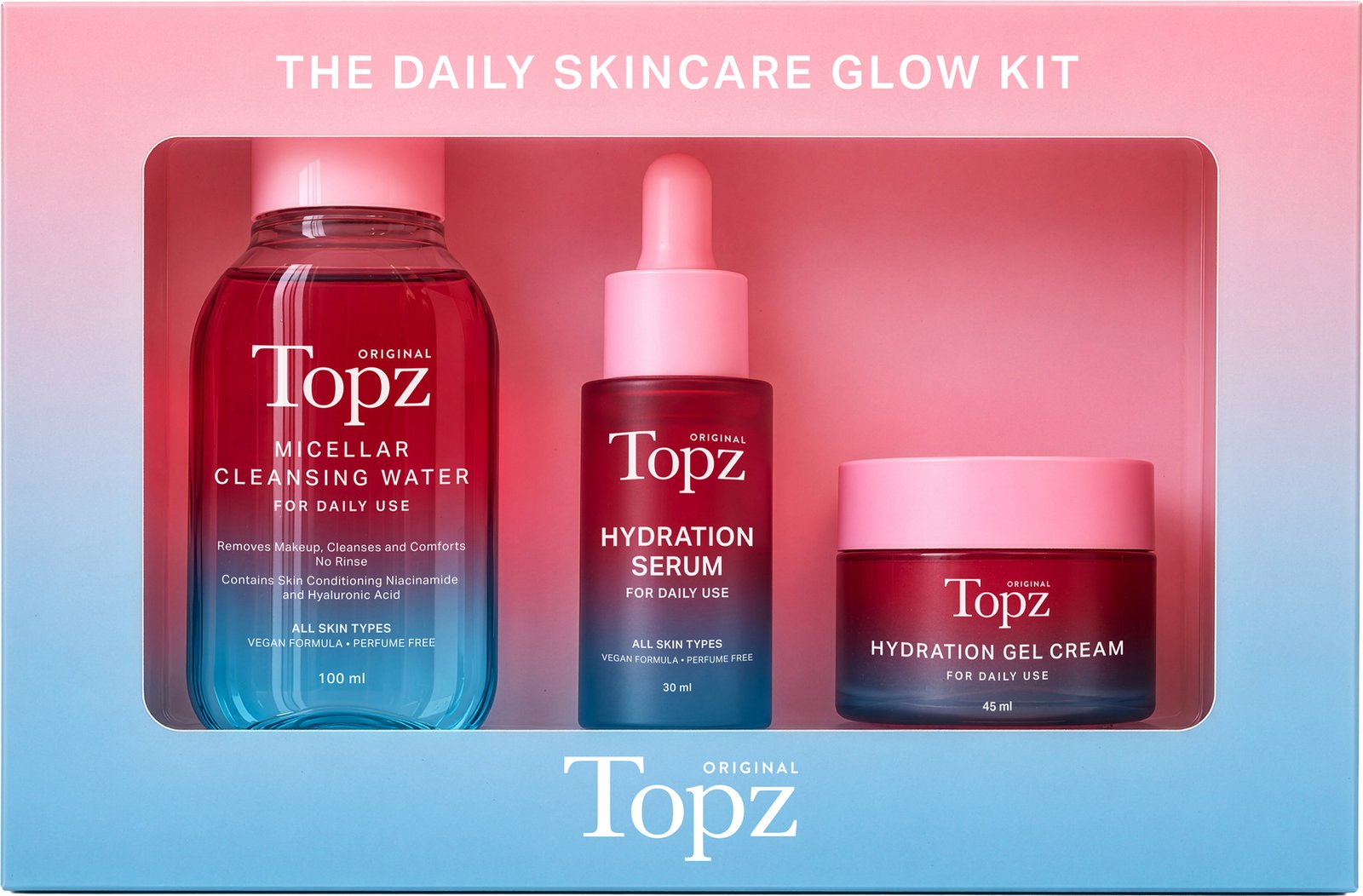 TOPZ Daily Skincare Glow Kit Gift Set