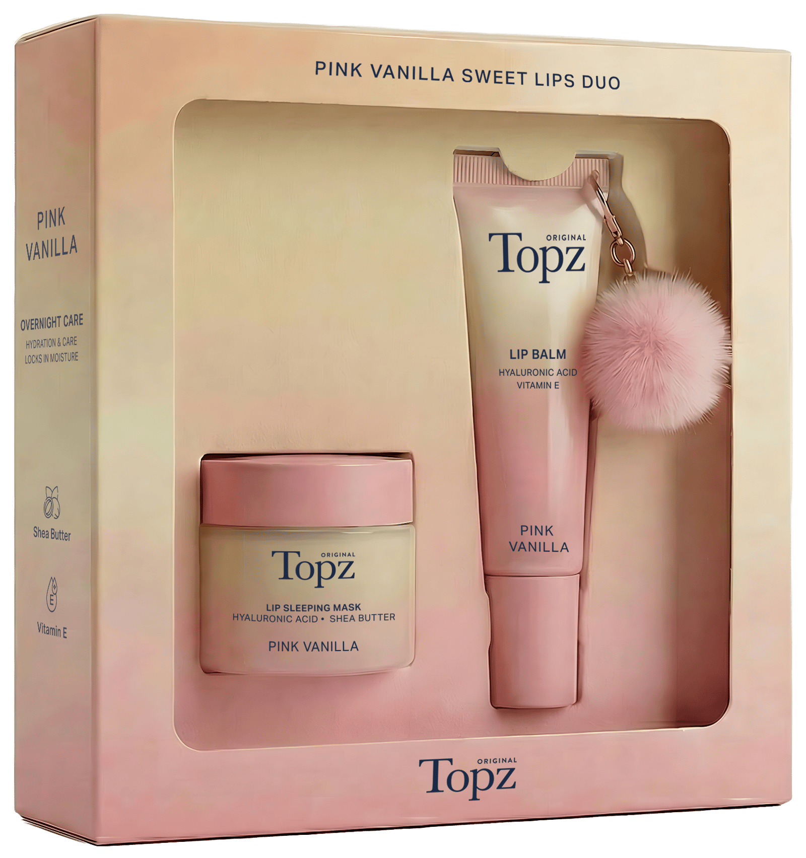 TOPZ Daily Lipbalm Key Chain & Lipmask Gift Set