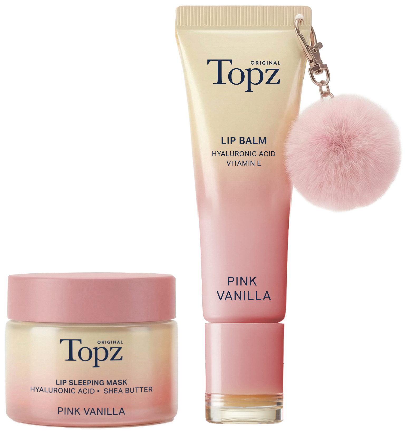 TOPZ Daily Lipbalm Key Chain & Lipmask Gift Set
