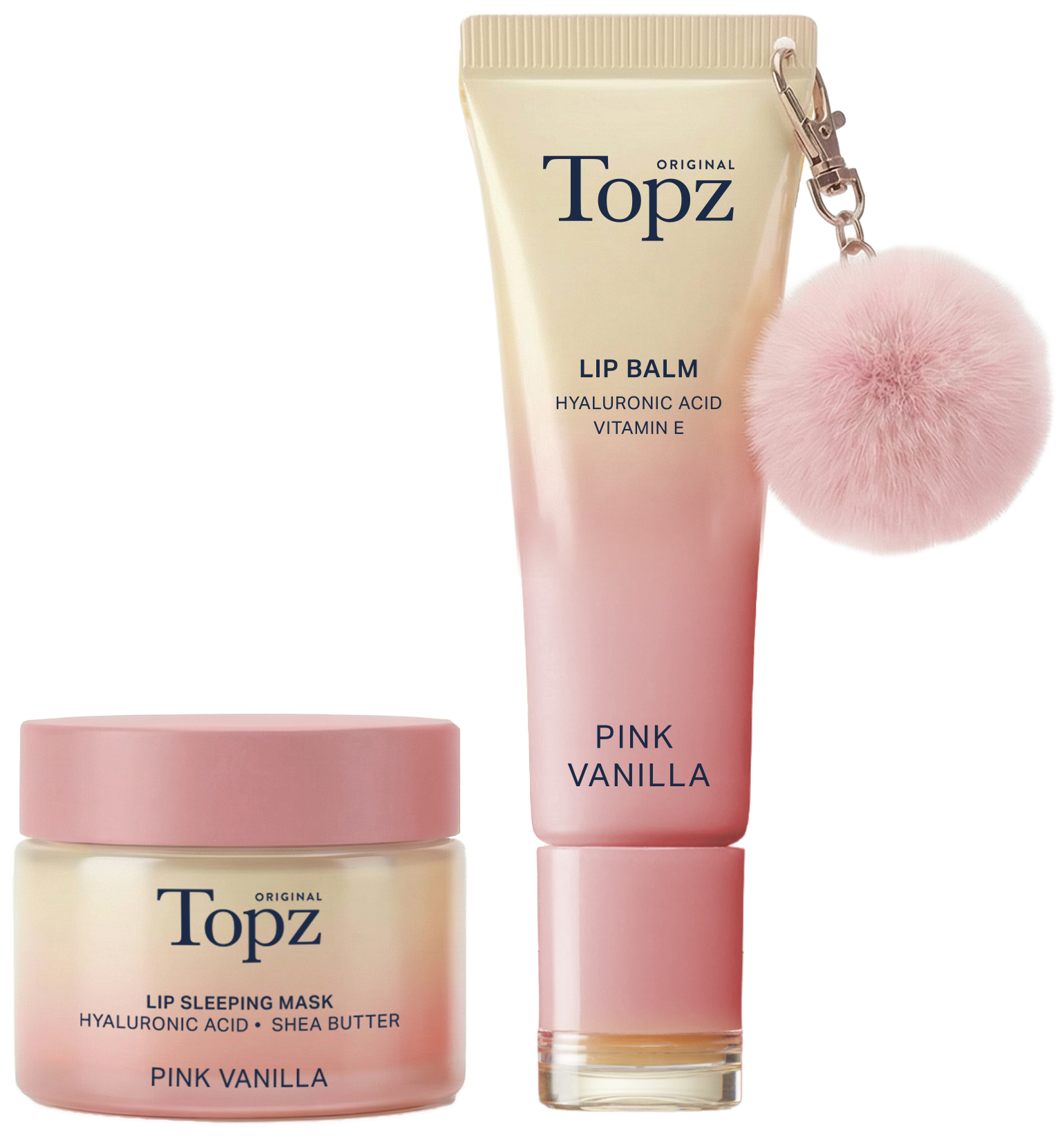 TOPZ Daily Lipbalm Key Chain & Lipmask Gift Set