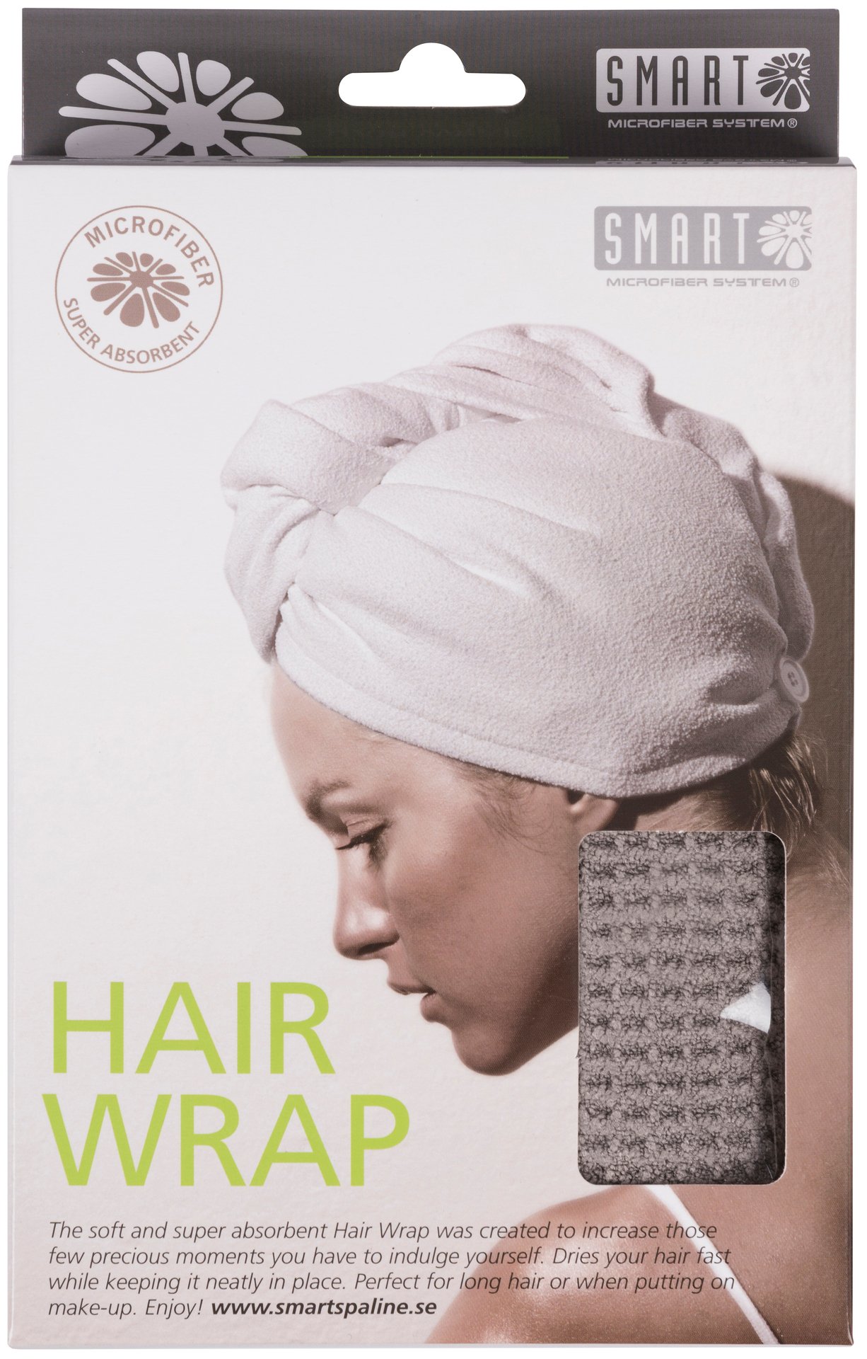 Smart Microfiber Hairwrap Grå