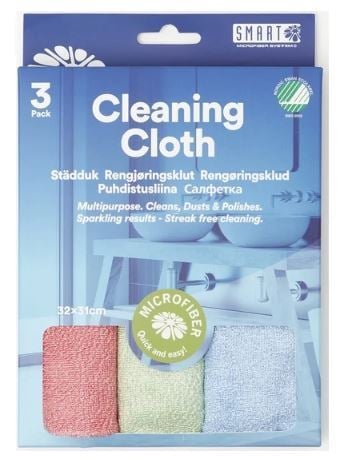 Smart Microfiber Städduk 3 st