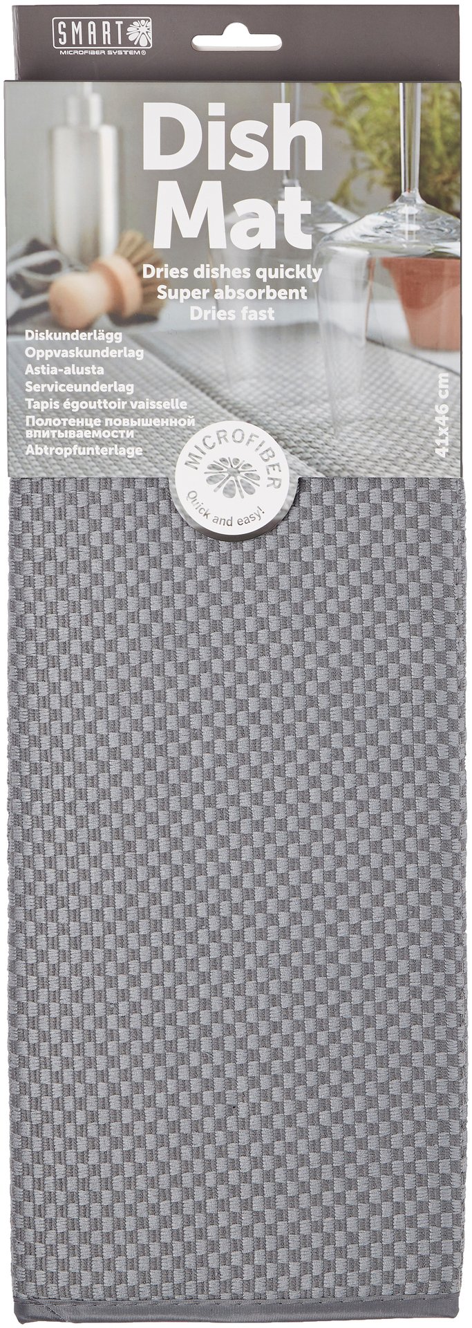 Smart Microfiber Diskunderlägg Grå