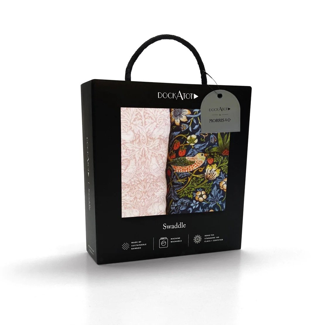 DockATot Swaddler Set, Brer Rabbit/Strawberry Thief (William Morris)