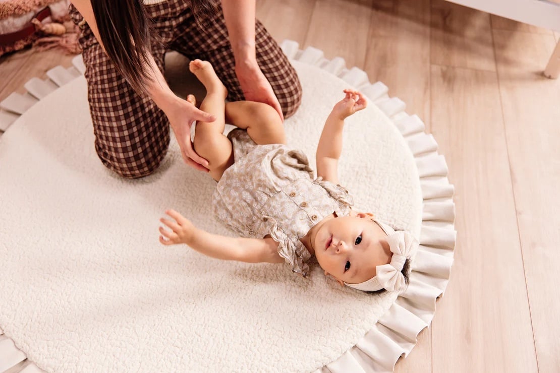 DockATot Circle Play Mat, Boucle / Cream