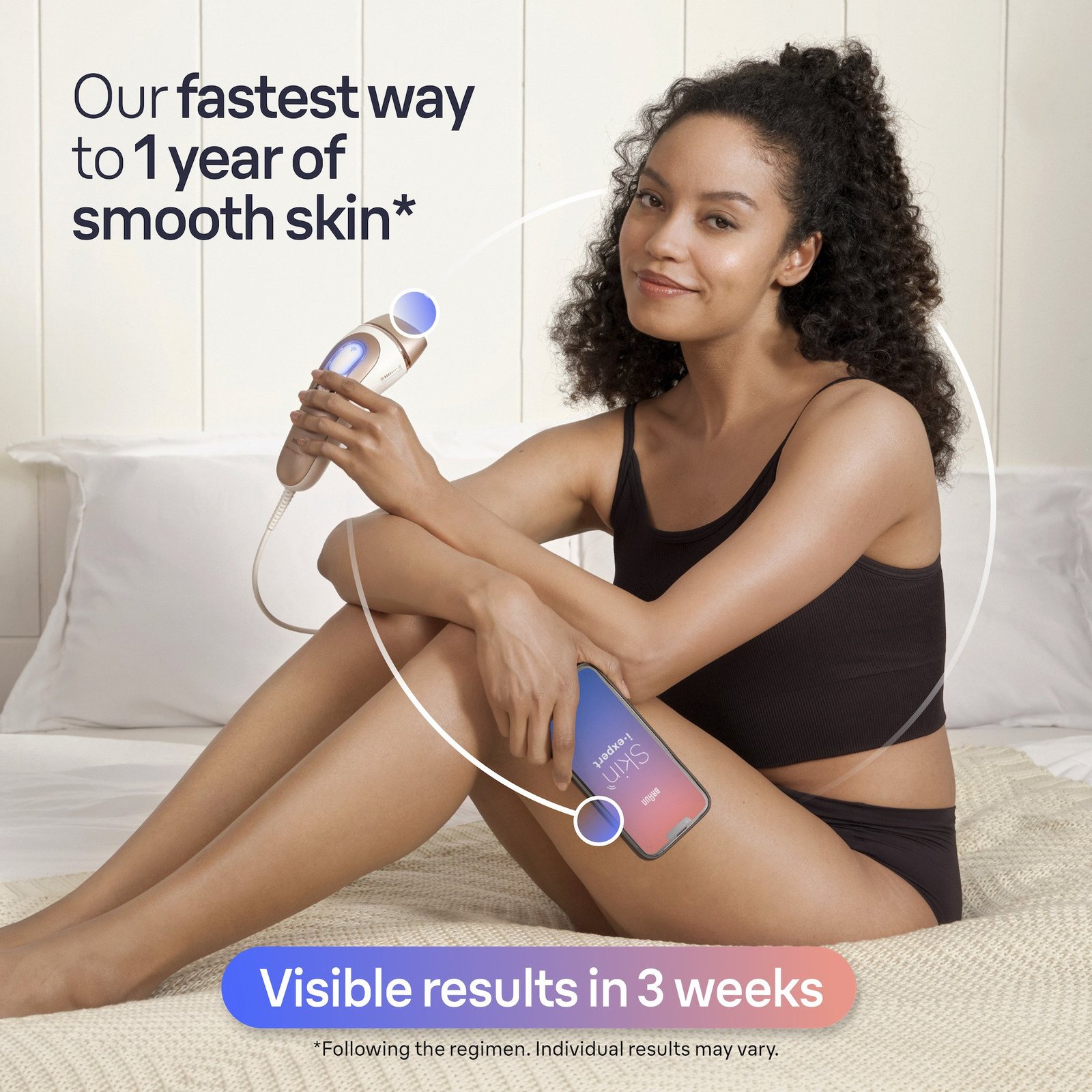 Braun Smart IPL Skin i·expert PL7147 Hårborttagning hemma för kropp & ansikte
