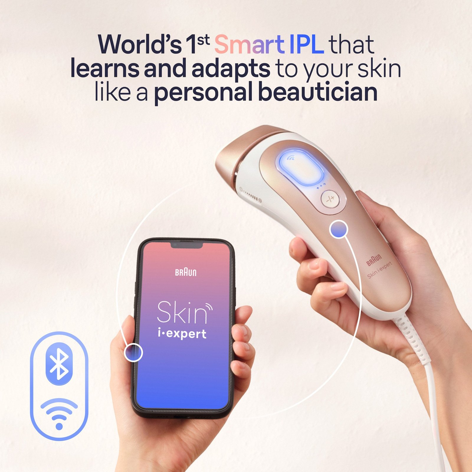 Braun Smart IPL Skin i·expert PL7147 Hårborttagning hemma för kropp & ansikte