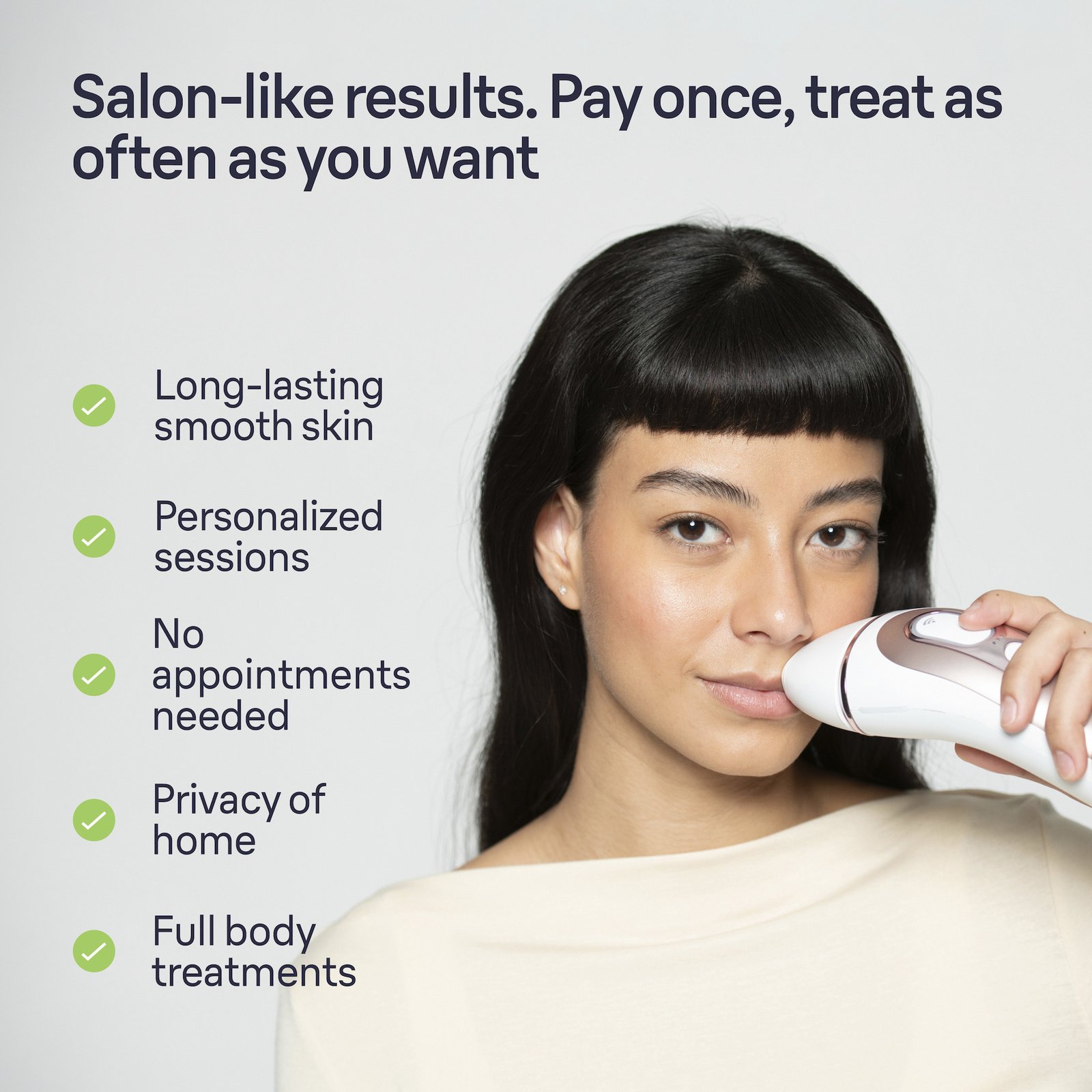 Braun Smart IPL Skin i·expert PL7147 Hårborttagning hemma för kropp & ansikte
