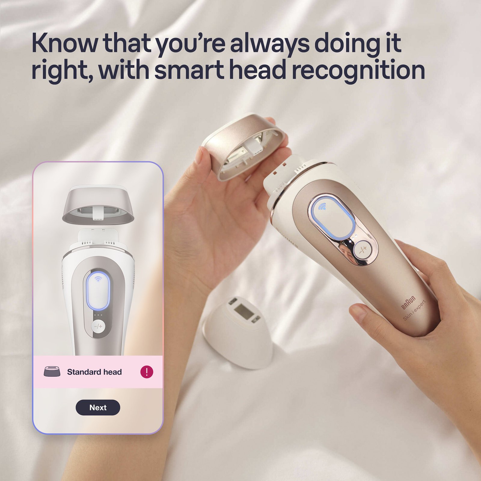 Braun Smart IPL Skin i·expert PL7147 Hårborttagning hemma för kropp & ansikte