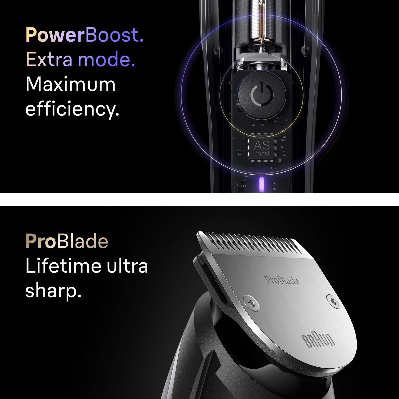 Braun Skäggtrimmer Series 9, +7 Barberarverktyg, BT9520, Krom