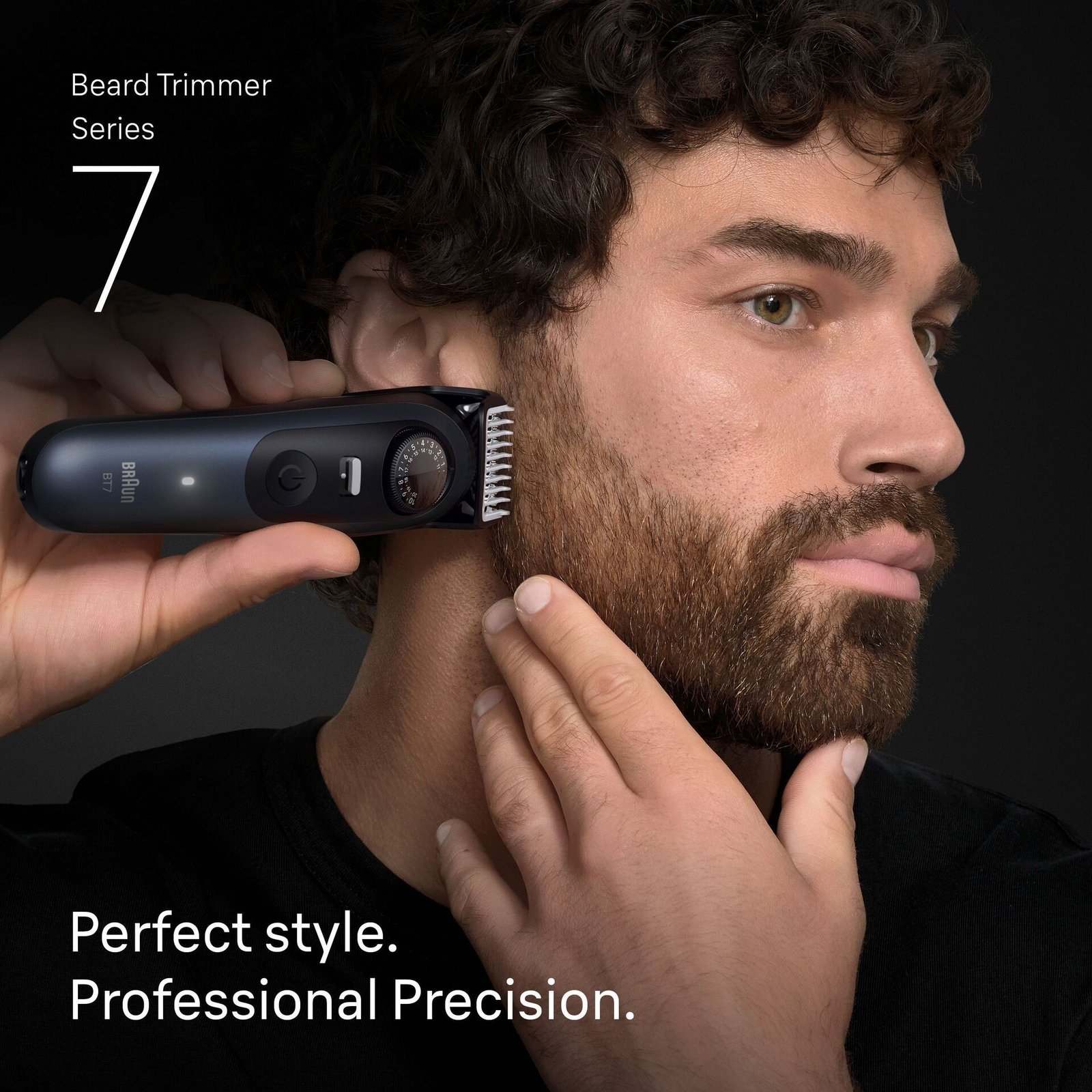 Braun Skäggtrimmer Series 7, +6 Barberverktyg, BT7520, Blå