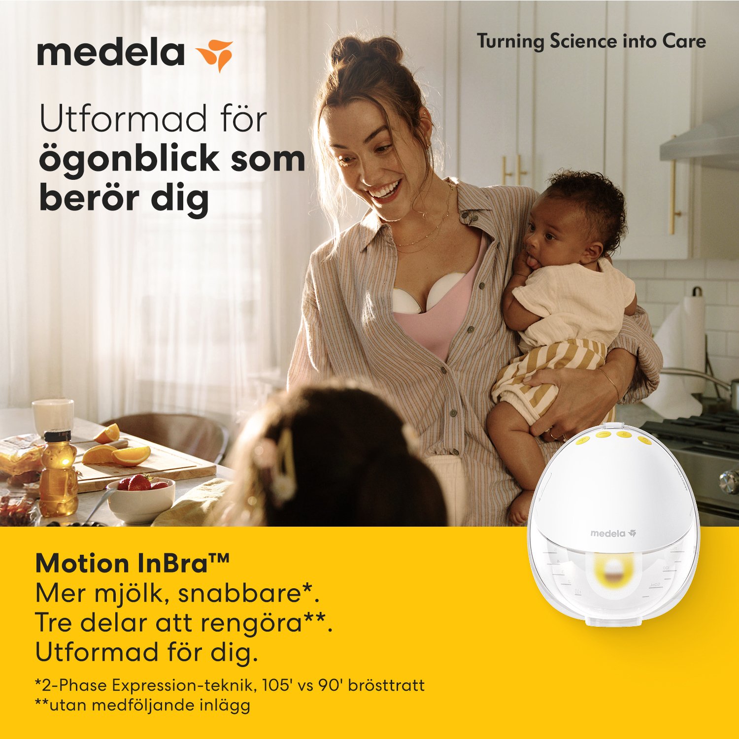 Medela Motion InBra Bärbar Bröstpump Enkel