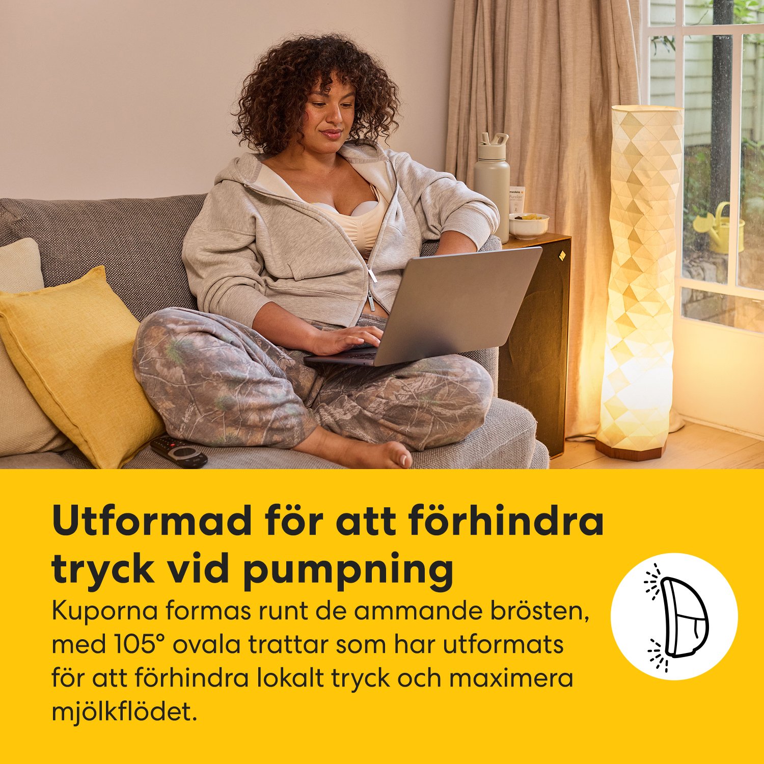 Medela Motion InBra Bärbar Bröstpump Enkel