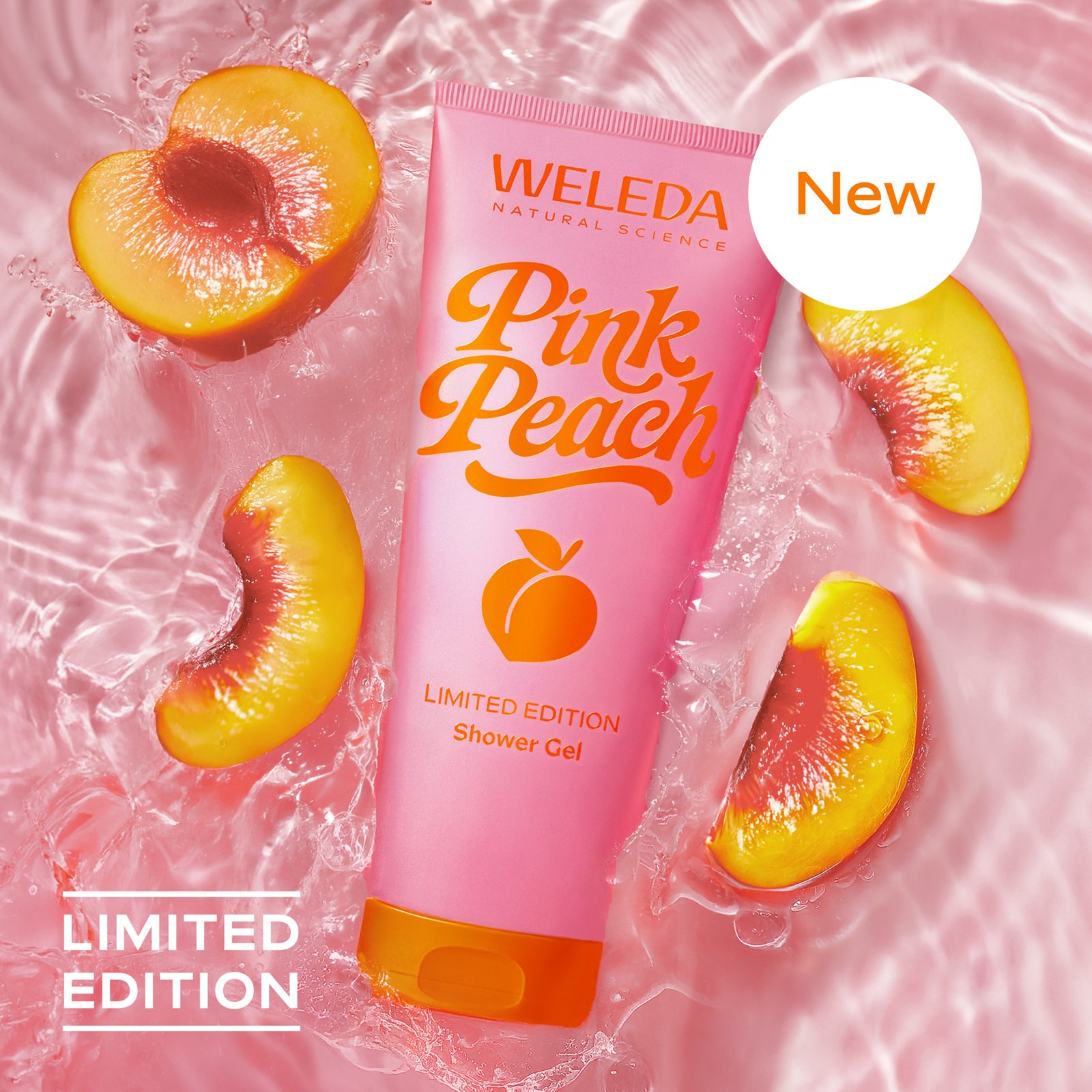 Weleda Pink Peach Shower Gel Limited Edition 200 ml