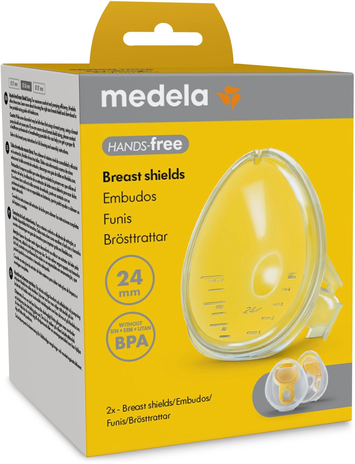 Medela Hands-Free Brösttratt 24 mm 2 st