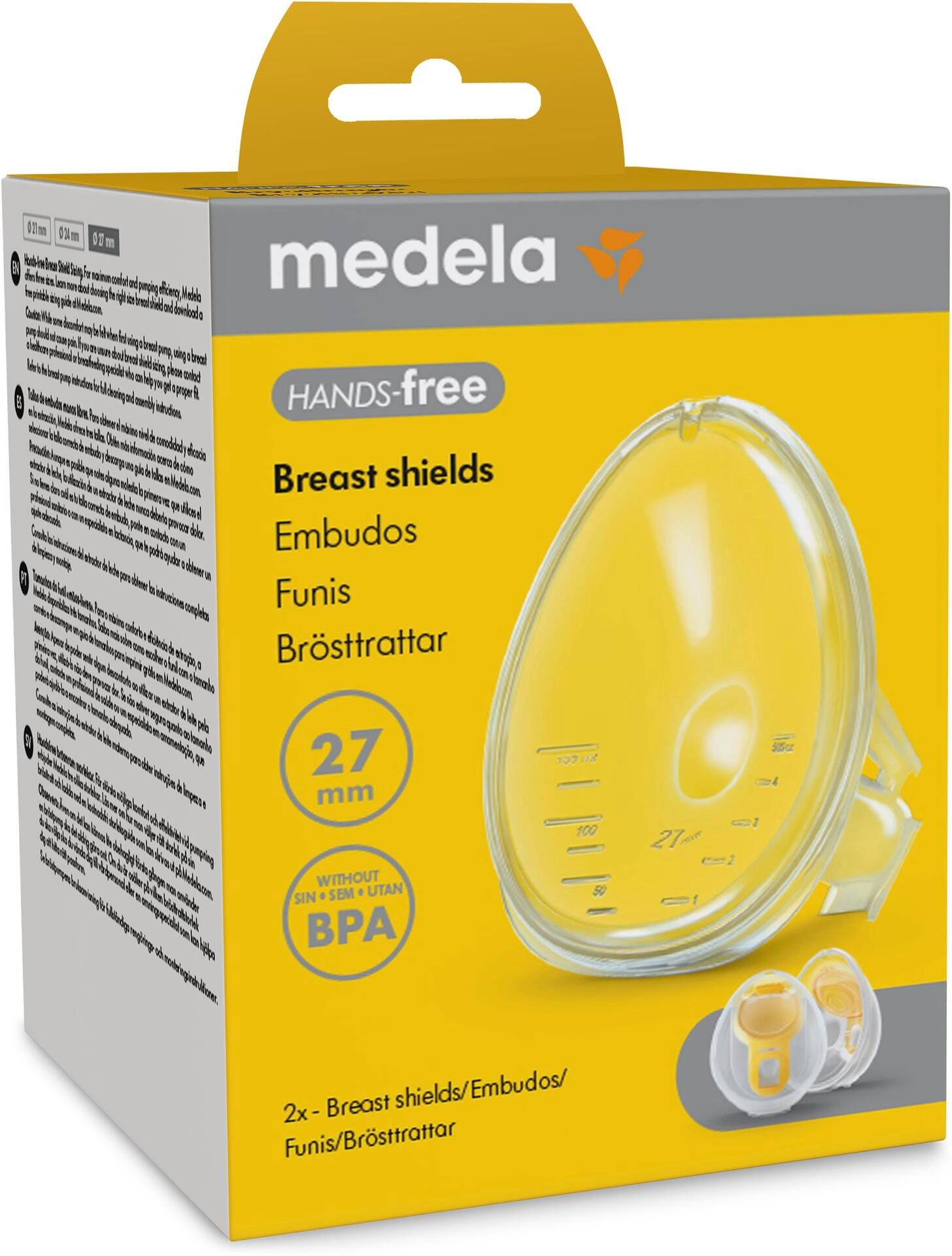 Medela Hands-Free Brösttratt 27 mm 2 st