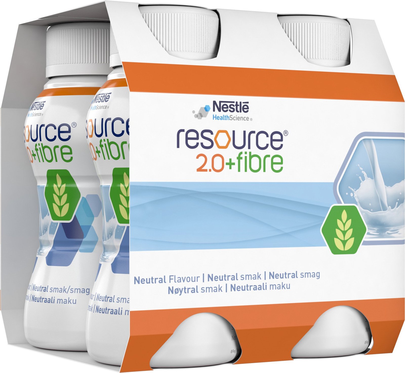 Nestlé Resource 2.0+Fibre Neutral 4 x 200 ml