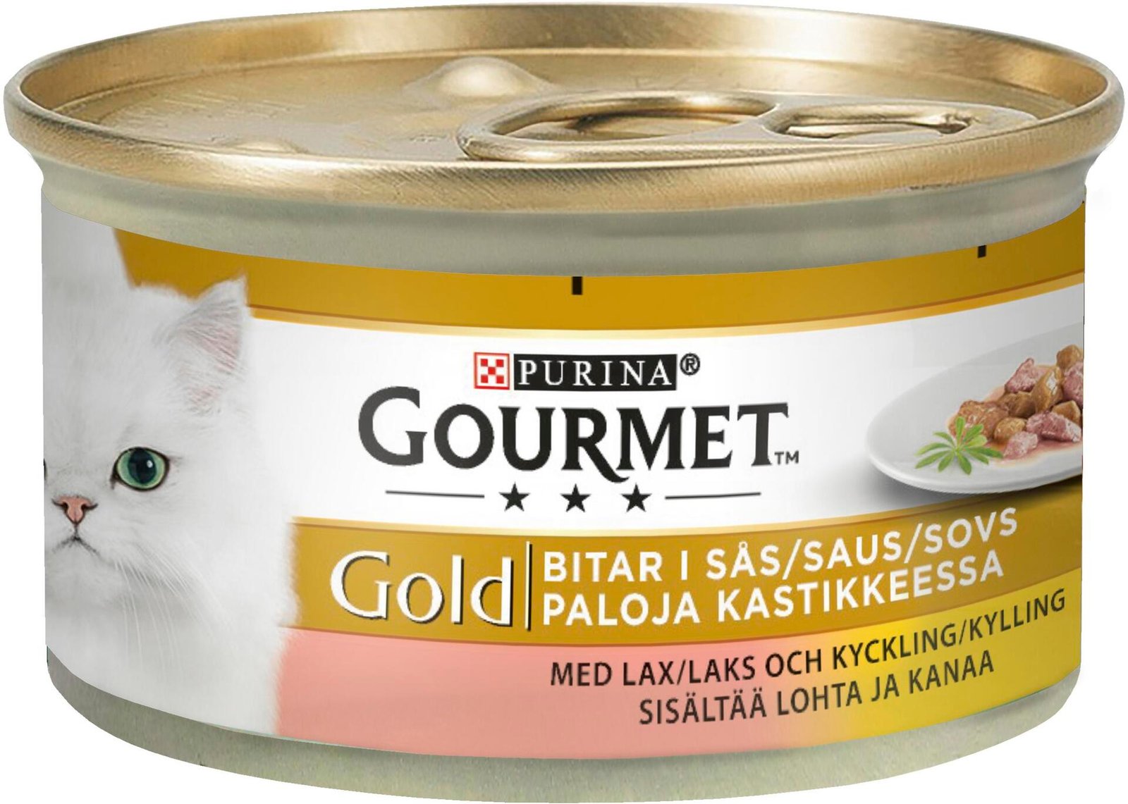 Purina Gourmet Gold Lax & Kyckling i sås 85 g
