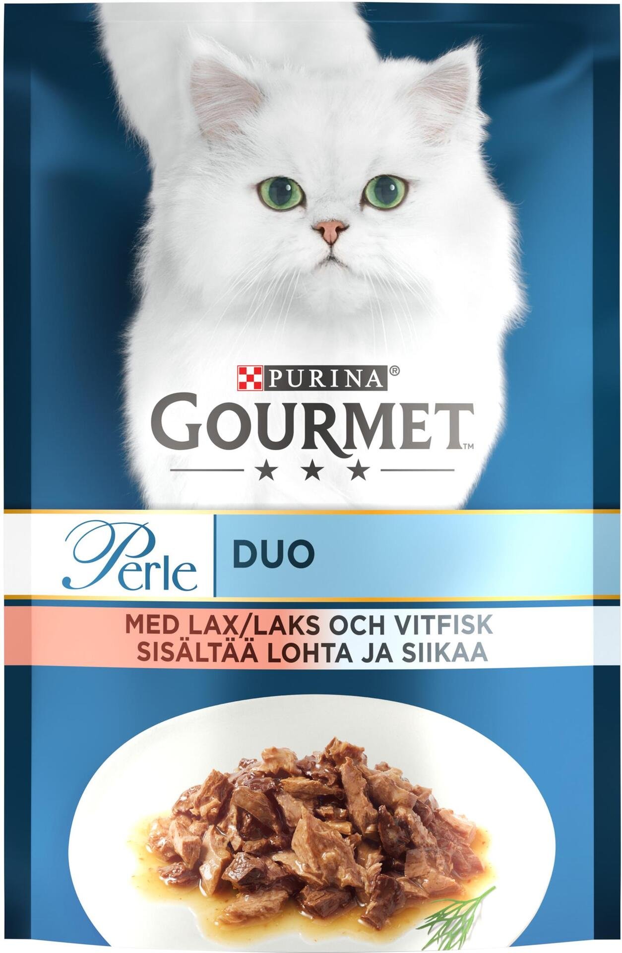 Purina Kattmat Gourmet Med Lax och Vit Fisk 85 g