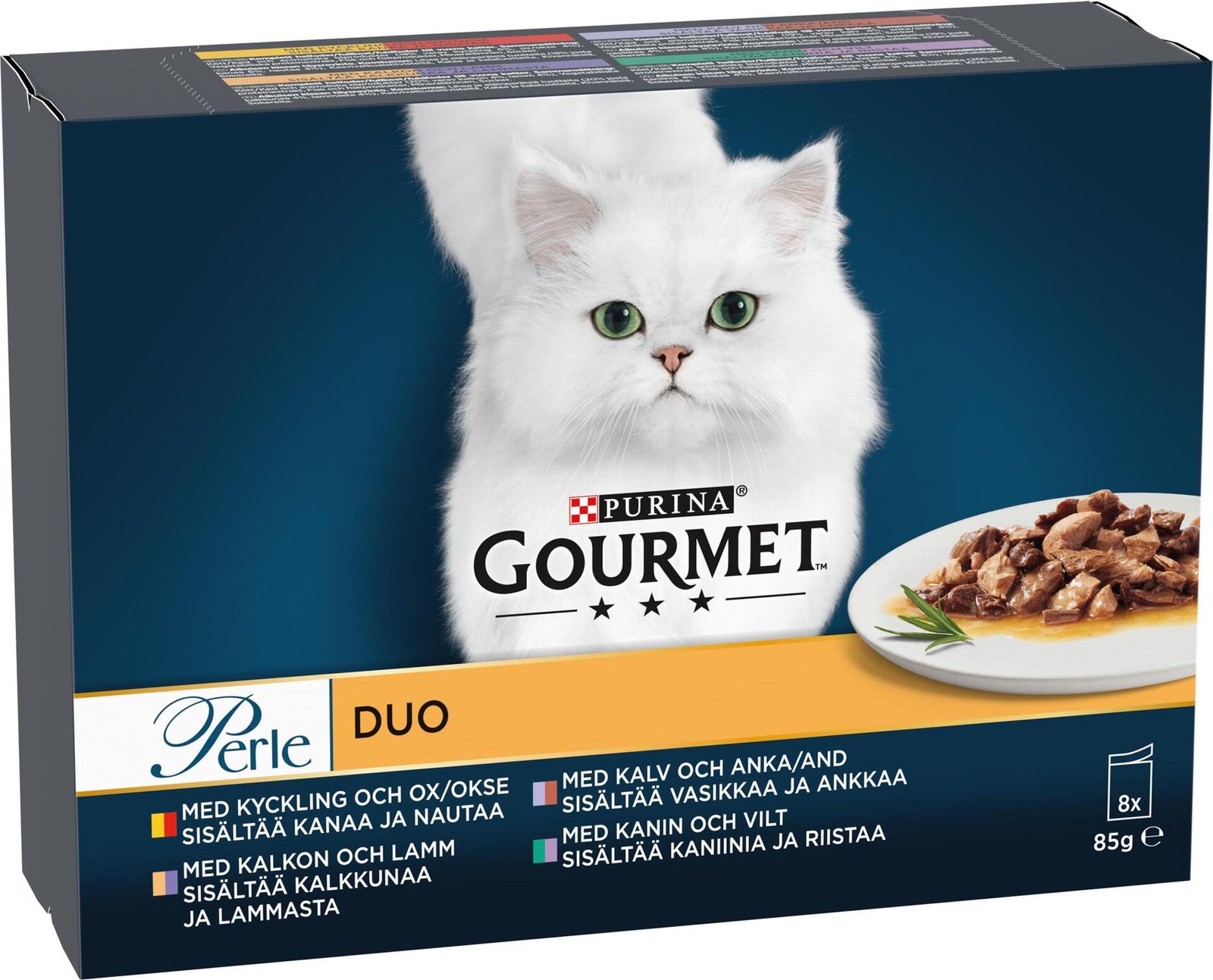 Purina Gourmet Kattmat Perle Duo 8 x 85 g