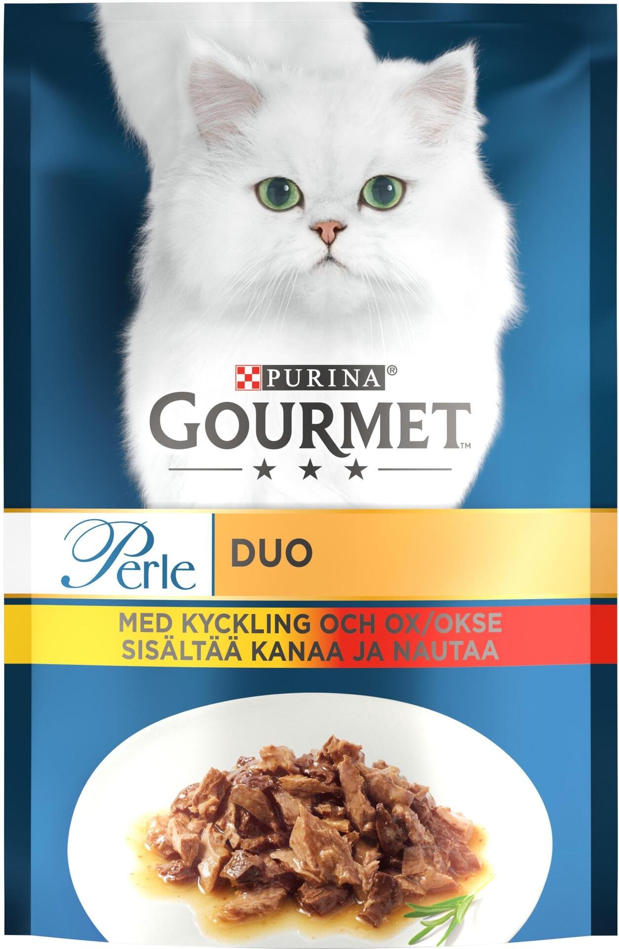 Purina Gourmet Perle Duo Kyckling Oxkött 85 g