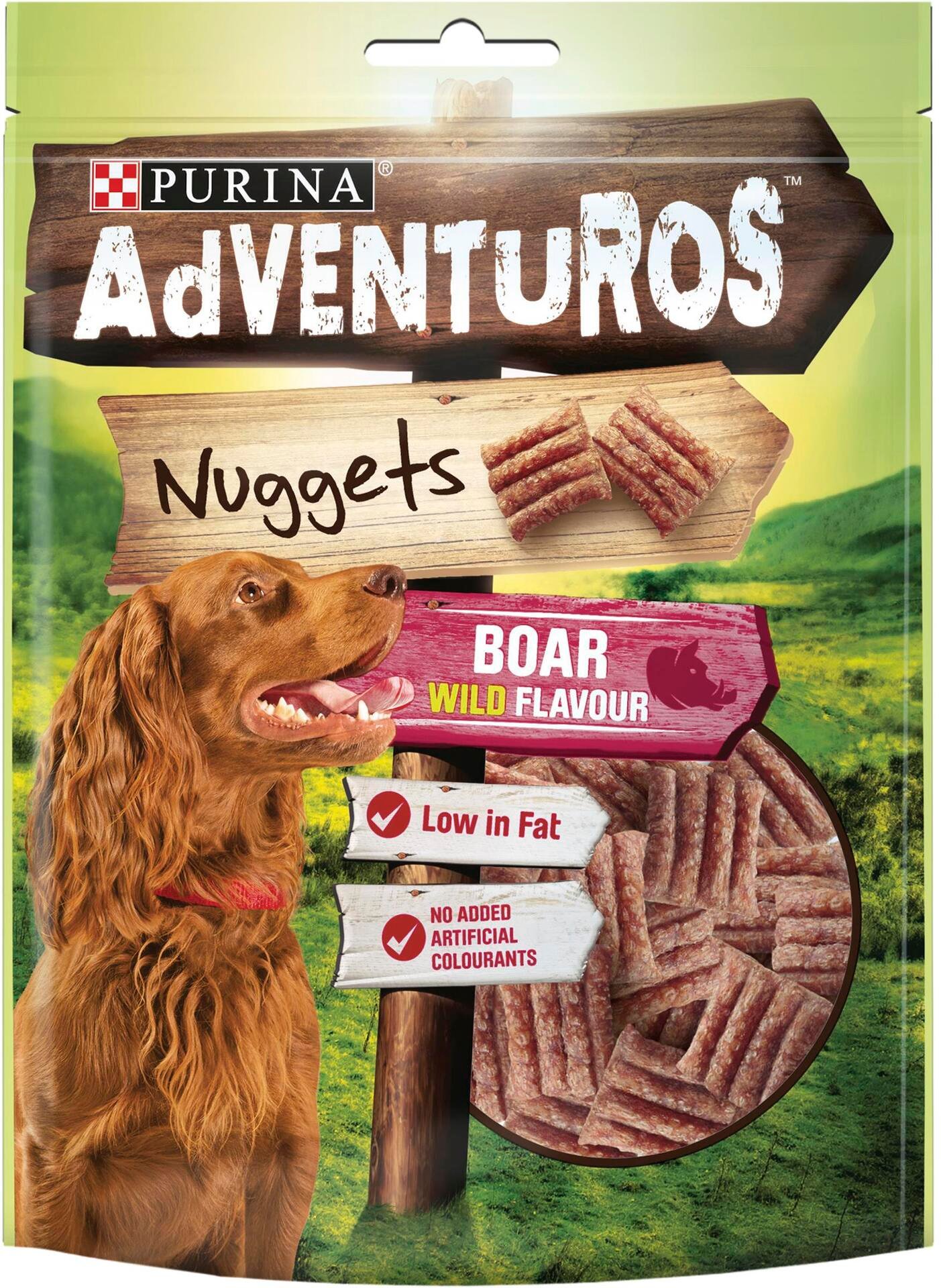 Purina Adventuros Nuggets med vildsvin hundgodis 90g