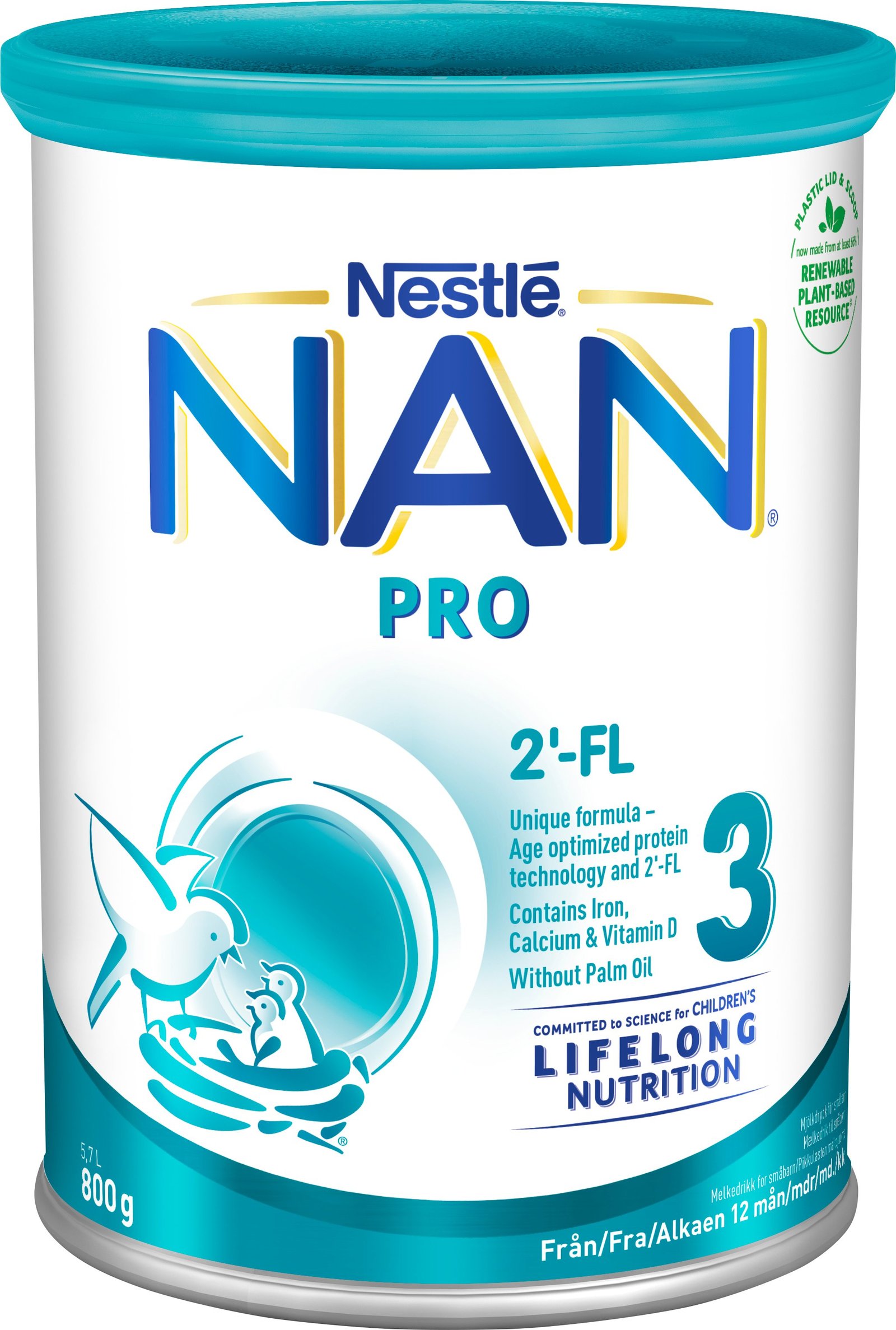 NAN PRO 3 Mjölkdryck Pulver 800g