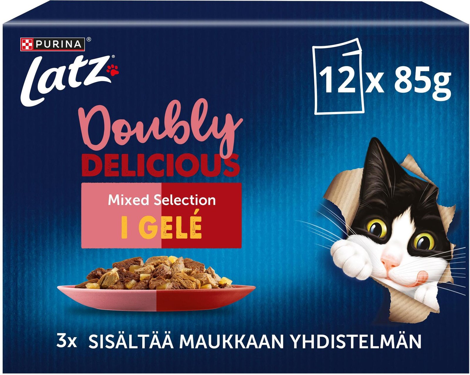 Latz Countryside Selection i sås Oxe, Anka, Lamm, Kalkon 12 x 85 g