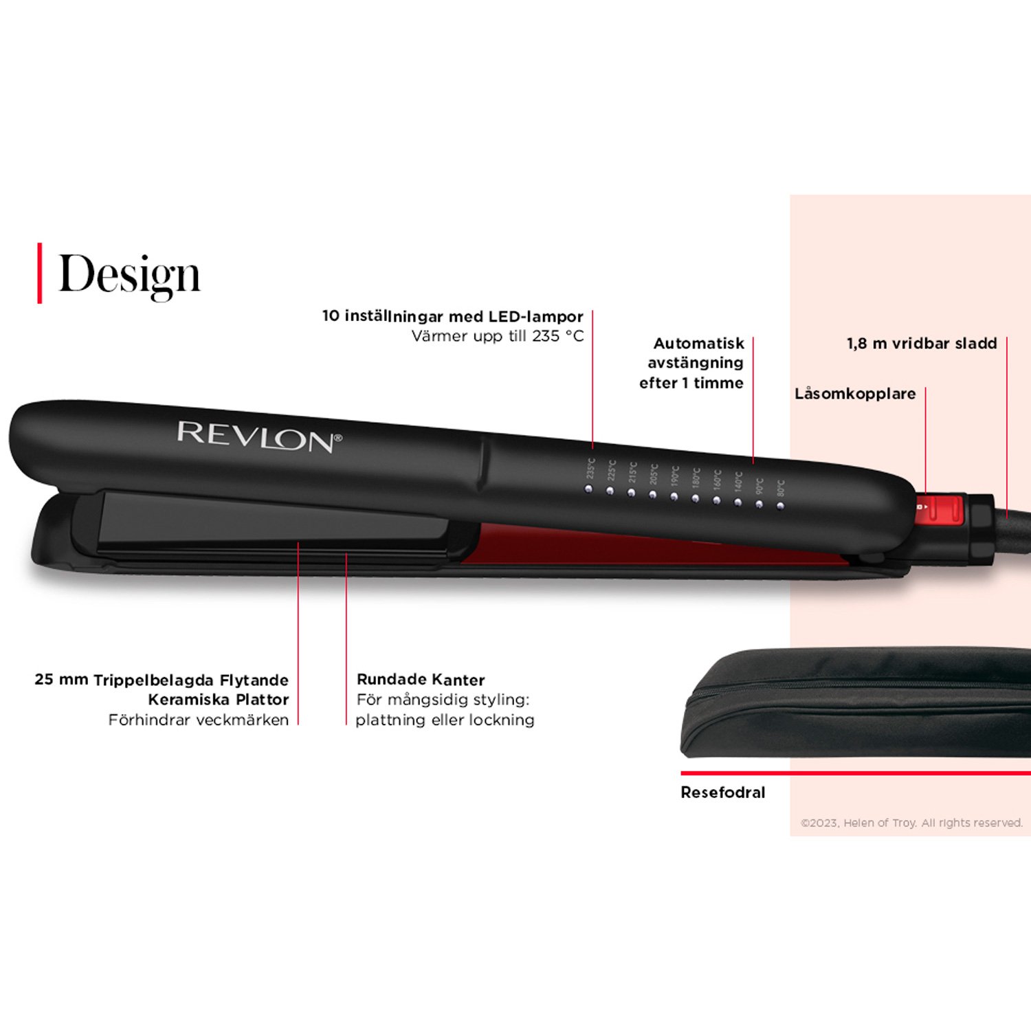 REVLON Plattång Heat Copper 25mm RVST2211 1 st