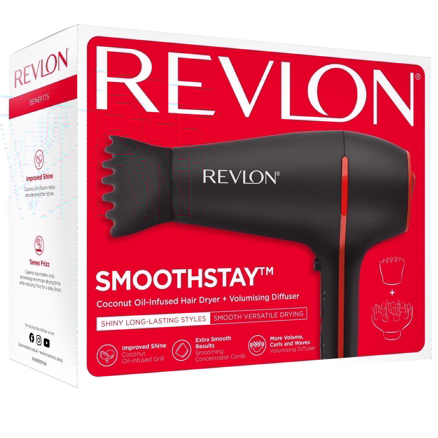 REVLON Hårfön Smoothstay RVDR5317 1 st