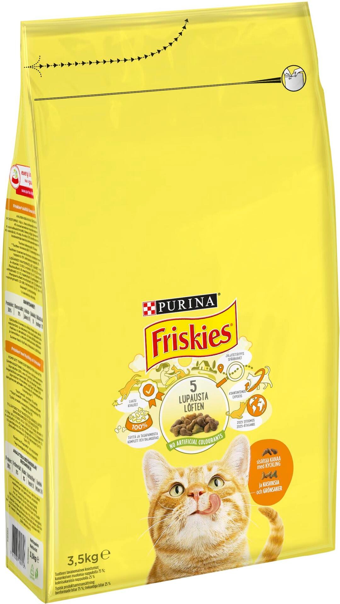 Purina Friskies Torrfoder Vuxen Kyckling & grönsaker 3,5 Kg