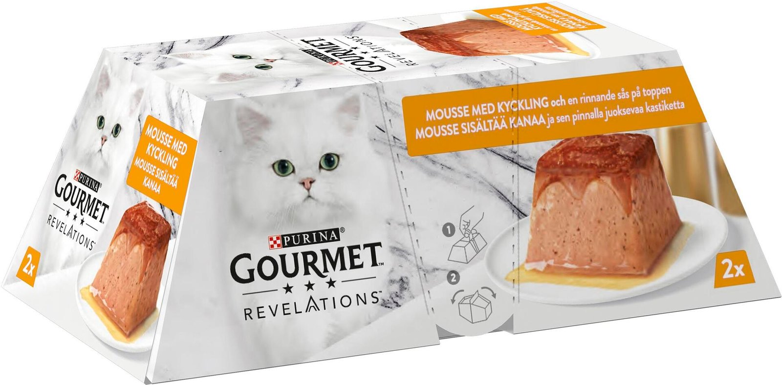 Purina Gourmet Revelations Kattmat Mousse Kyckling 2 x 57 g