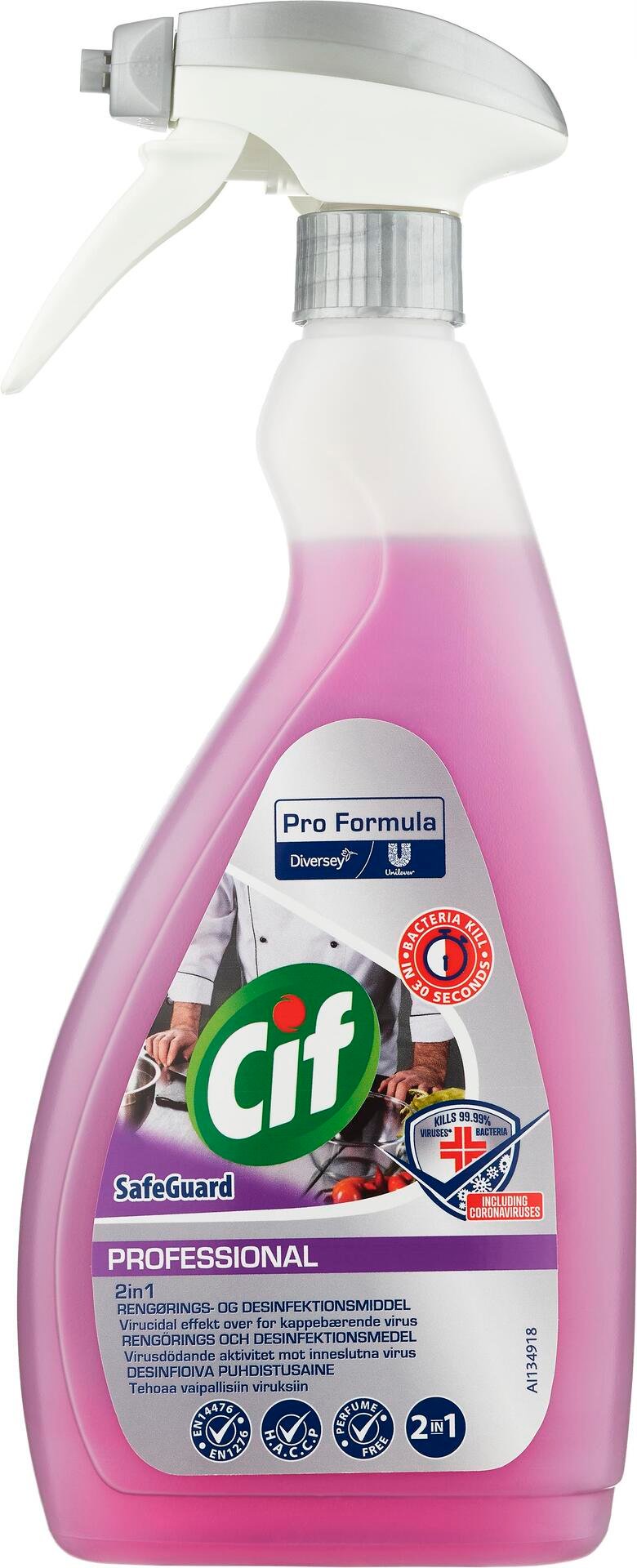 Cif Professional 2in1 Rengöring och Desinfektion 750 ml