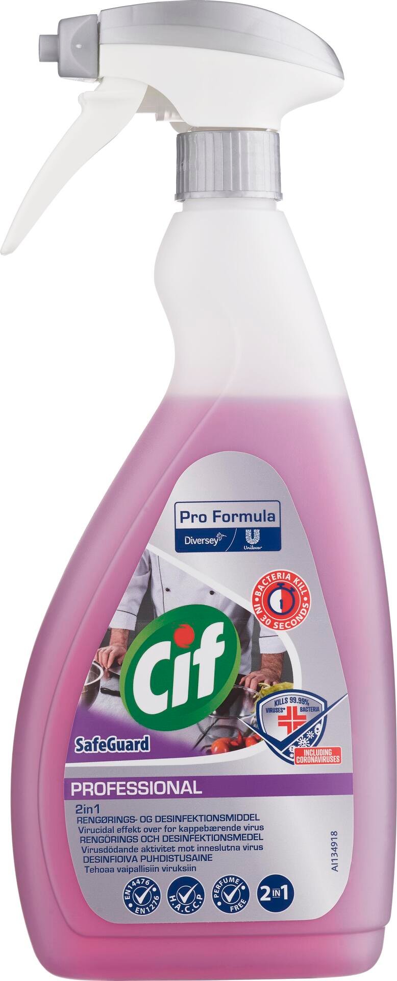 Cif Professional 2in1 Rengöring och Desinfektion 750 ml