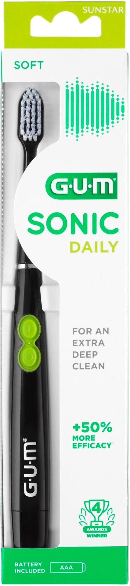 GUM Sonic Daily Toothbrush Svart 1 st