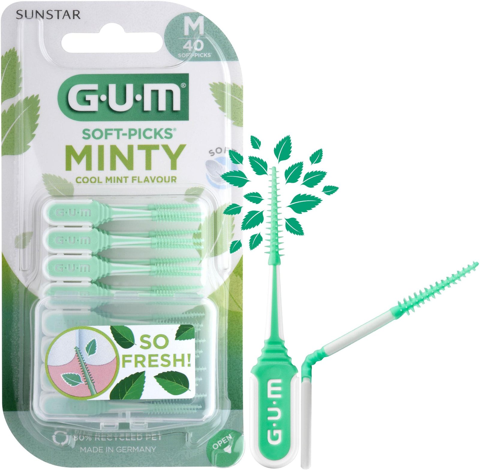 GUM Soft-Picks Comfort Flex L Mint 40 st